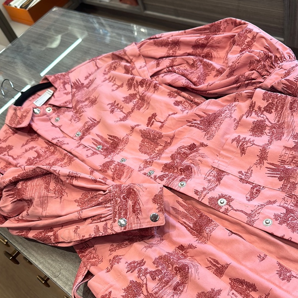 Pink ASOS Patterned Button-Up Shirt - Picture 3 of 9